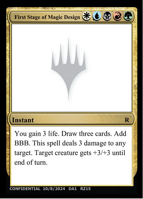 First Stage of Magic Design card art