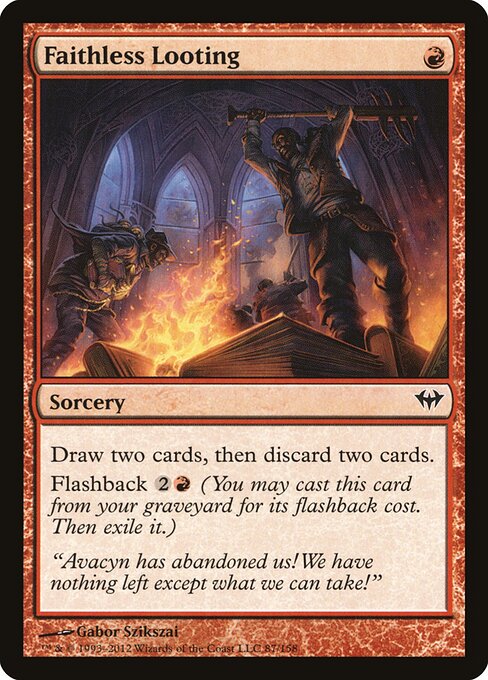 Faithless Looting card art