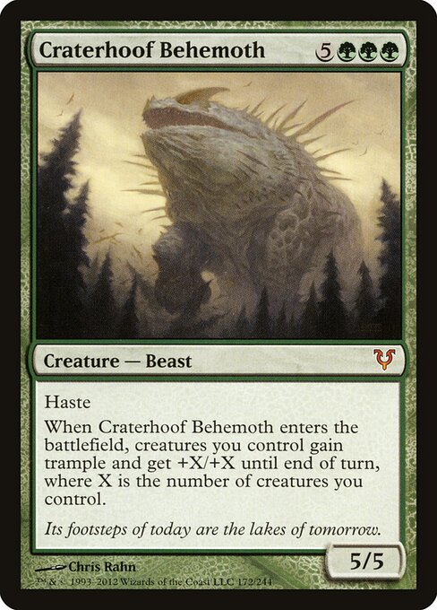 Craterhoof Behemoth card art