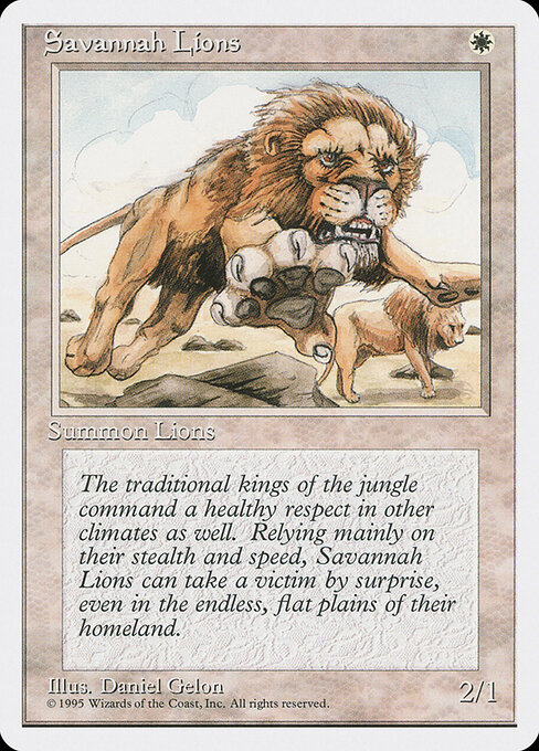 Savannah Lions card art