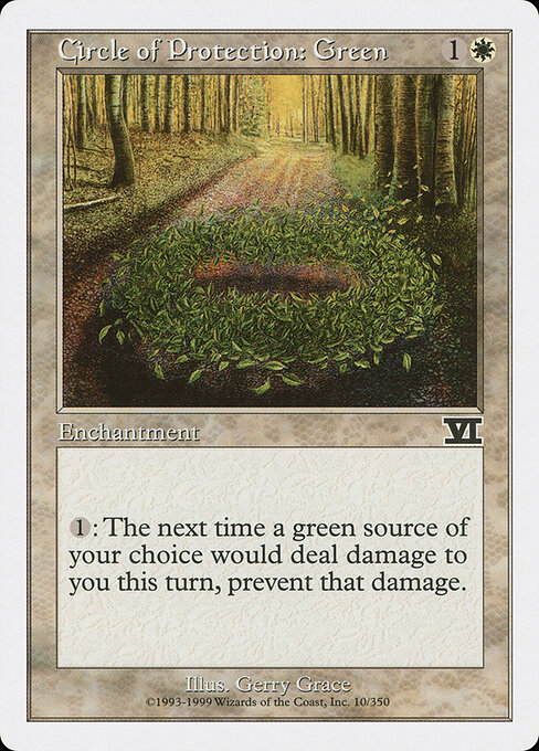 Circle of Protection: Green card art