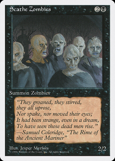 Scathe Zombies card art