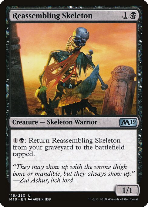 Reassembling Skeleton card art