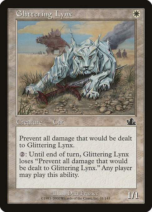 Glittering Lynx card art