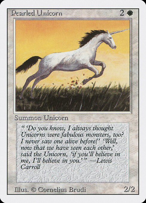 Pearled Unicorn card art