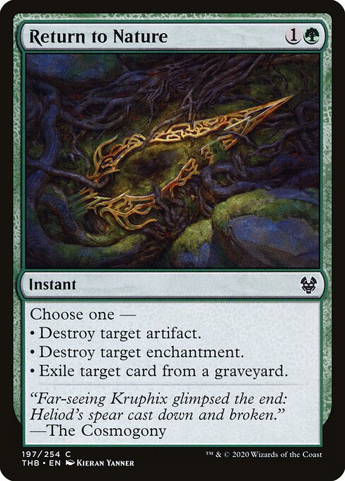 Return to Nature card art