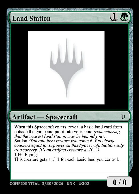 Land Station card art