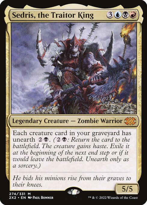 Sedris, the Traitor King card art