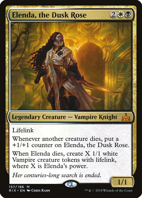 Elenda, the Dusk Rose card art