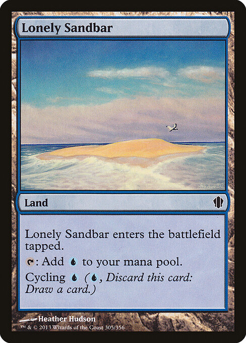 Lonely Sandbar card art