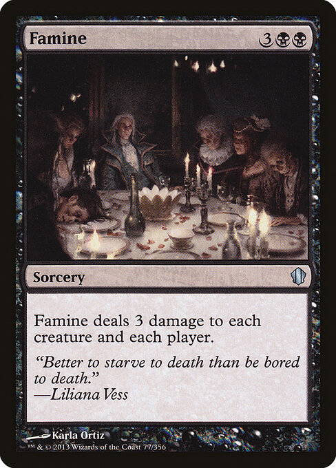 Famine card art