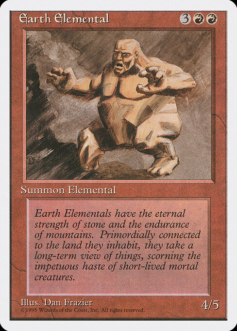 Earth Elemental card art