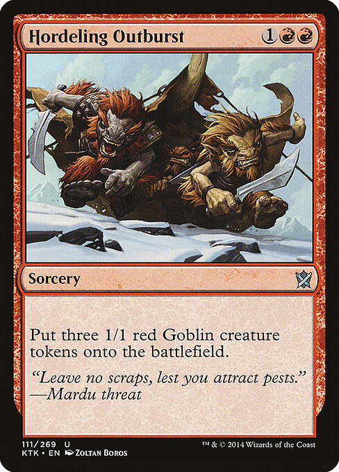 Hordeling Outburst card art