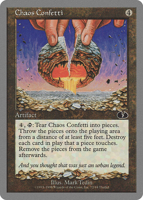 Chaos Confetti card art