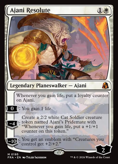 Ajani Resolute card art