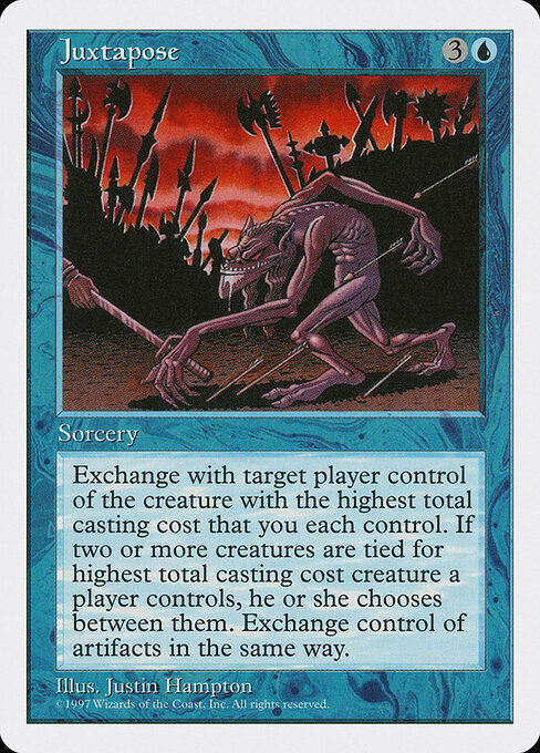 Juxtapose card art