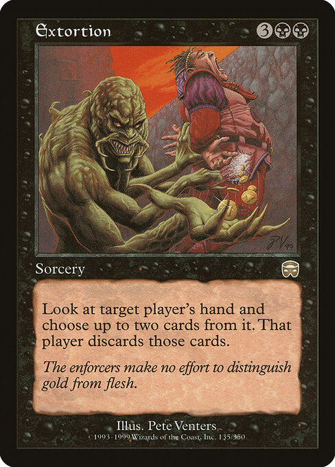 Extortion card art