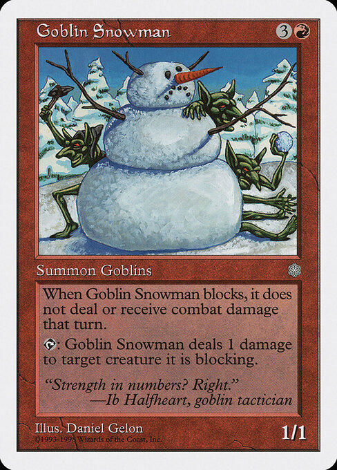 Goblin Snowman card art