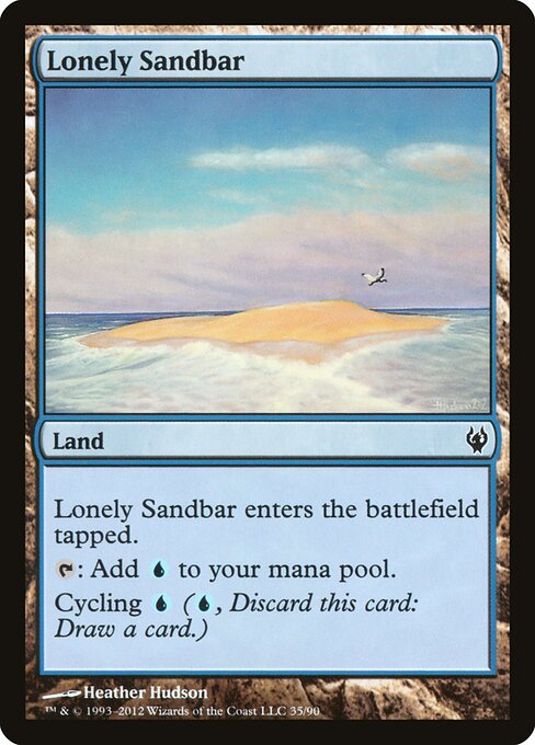 Lonely Sandbar card art