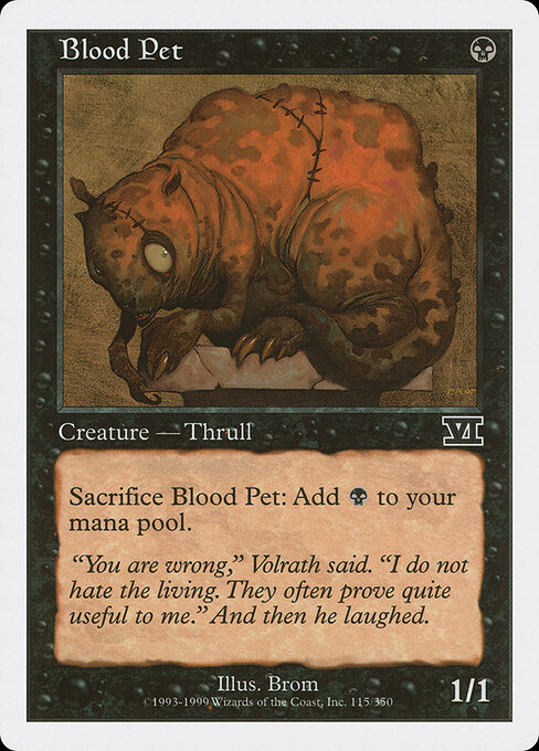 Blood Pet card art