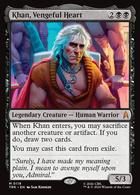 Khan, Vengeful Heart card art