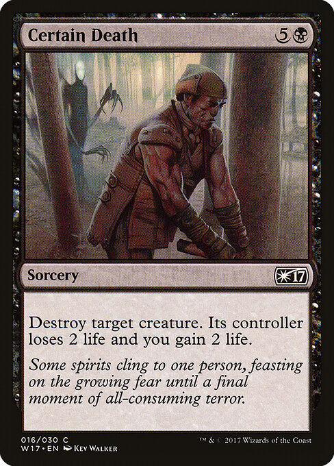 Certain Death card art