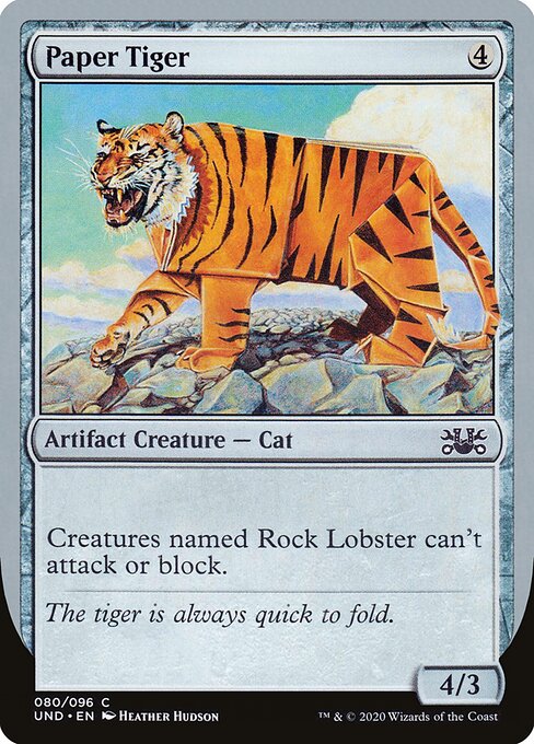 Paper Tiger card art