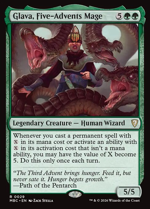 Glava, Five-Advents Mage card art