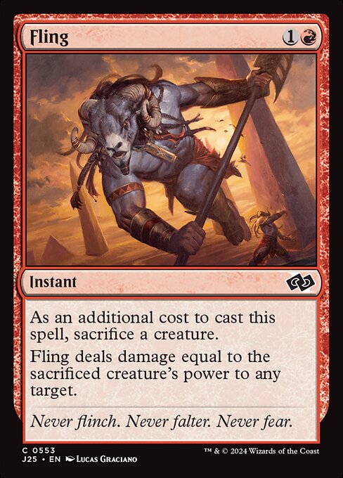 Fling card art