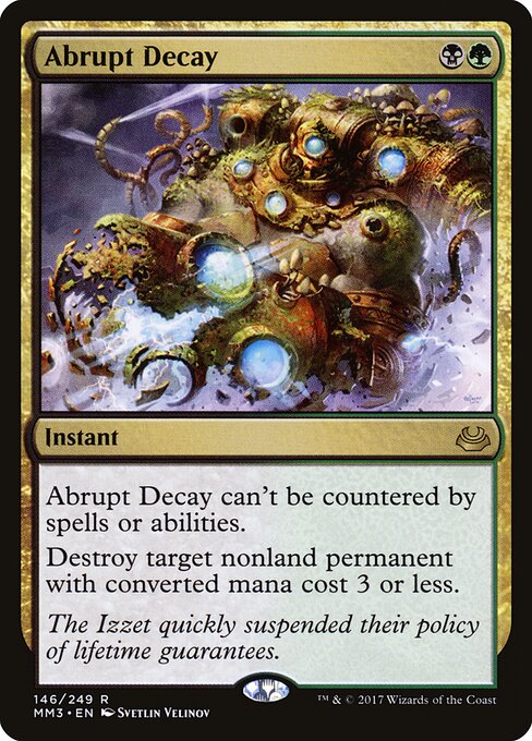 Abrupt Decay card art