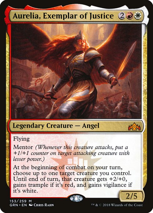 Aurelia, Exemplar of Justice card art