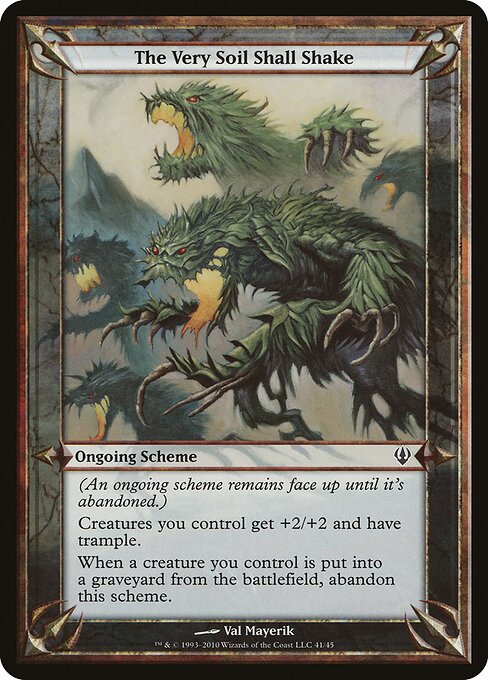 The Very Soil Shall Shake (Archenemy) card art