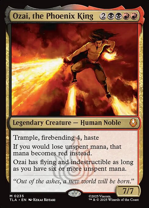 Ozai, the Phoenix King card art