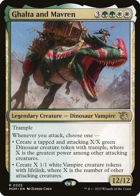 Ghalta and Mavren card art