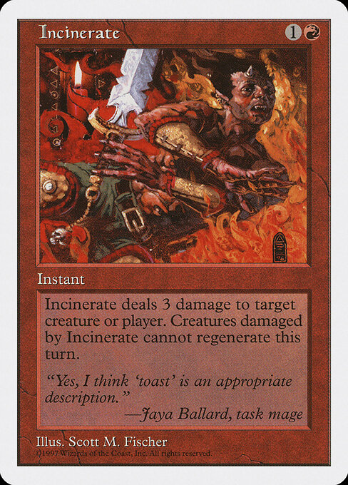 Incinerate card art