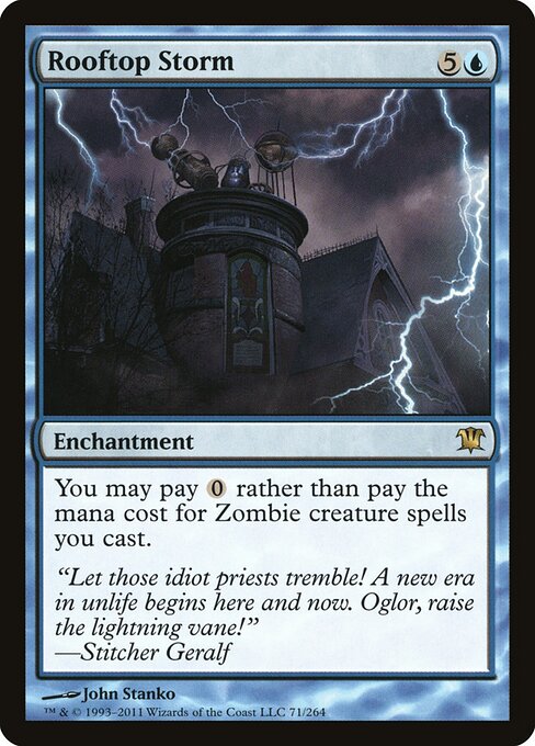 Rooftop Storm card art