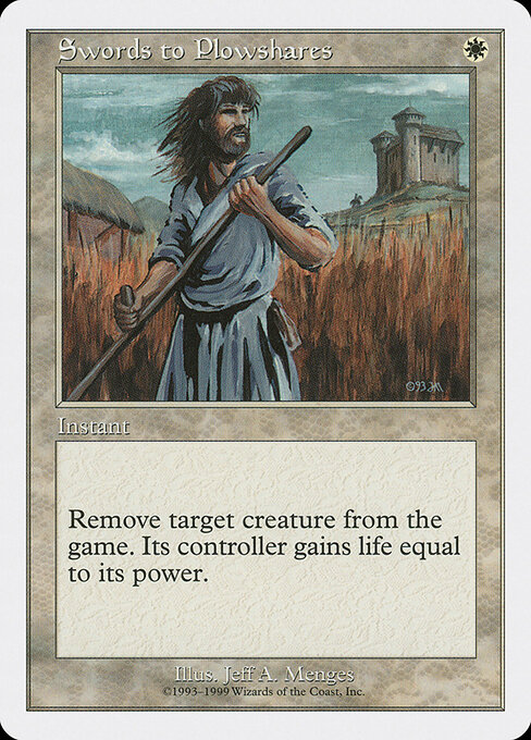 Swords to Plowshares card art