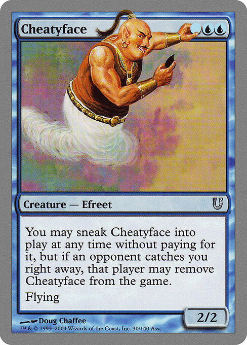 Cheatyface card art