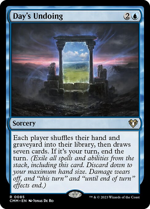 Day's Undoing card art