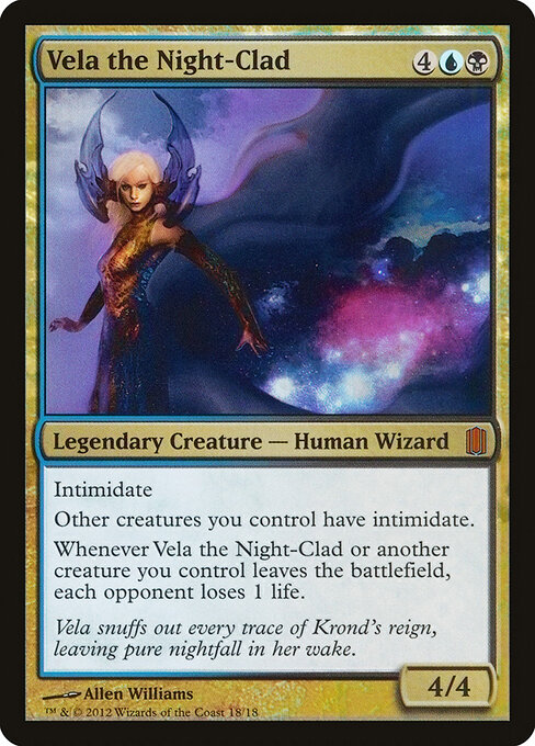 Vela the Night-Clad card art