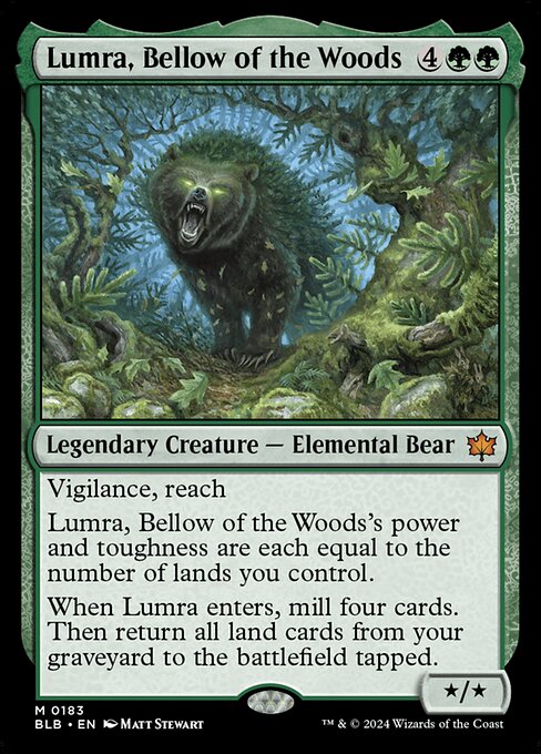 Lumra, Bellow of the Woods card art