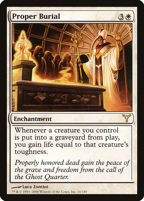 Proper Burial card art