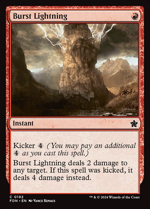 Burst Lightning card art