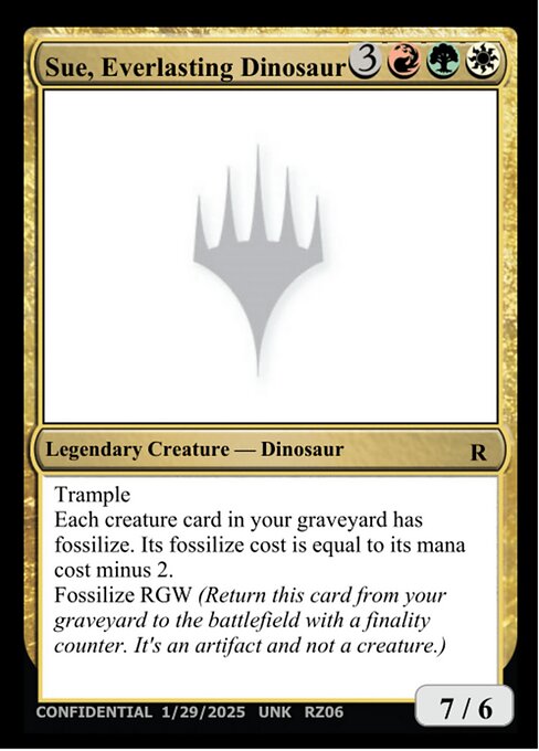 Sue, Everlasting Dinosaur card art