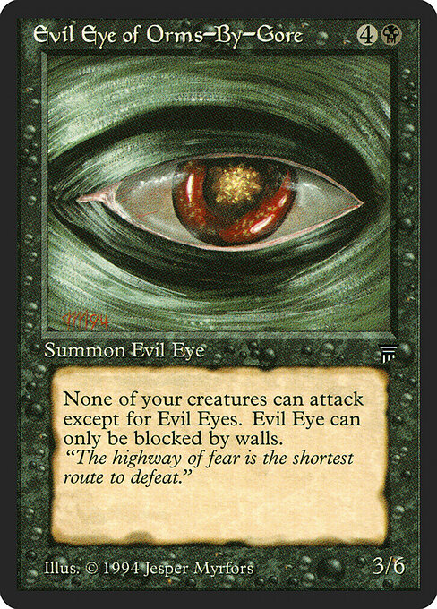 Evil Eye of Orms-By-Gore card art