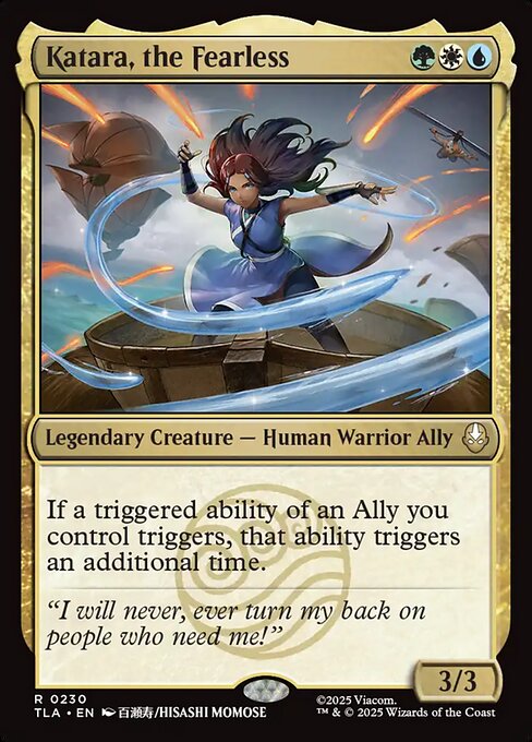 Katara, the Fearless card art