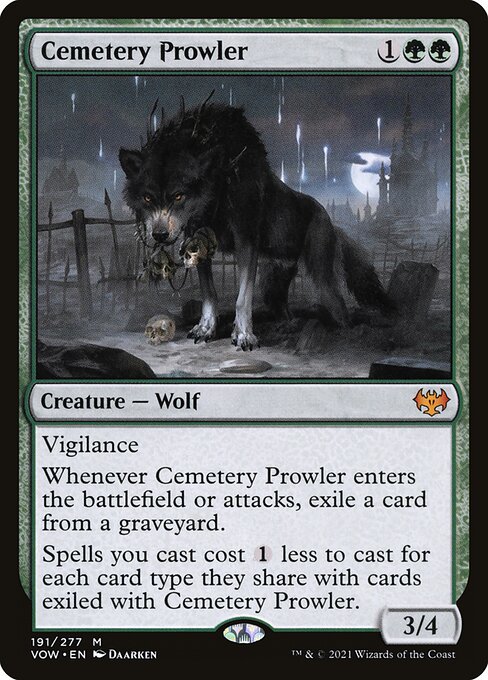 Cemetery Prowler card art