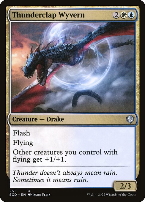Thunderclap Wyvern card art