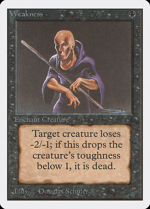 Weakness card art