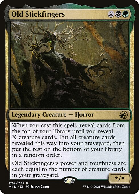 Old Stickfingers card art